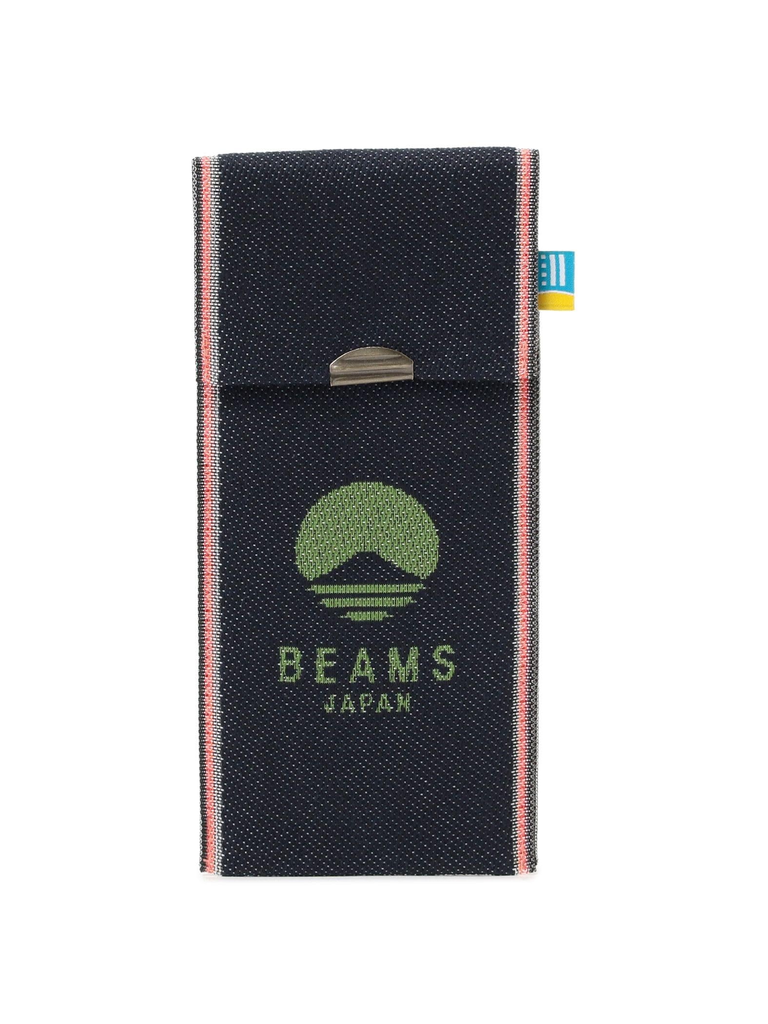 

Beams Japan Takada Orimono Custom in Green Free Stationery Tatami-Edge Multi-Case Denim,