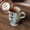 Domestic Handmade Little Rich Woman Hand-Painted Goblet Chinese Coarse Pottery Export Birthday Gift Girl