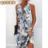 Fashion Summer Spring Sleeveless V-Neck Casual Dresses