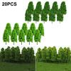 Miniature Landscape Model Trees Park Scenery 1:200 Scale