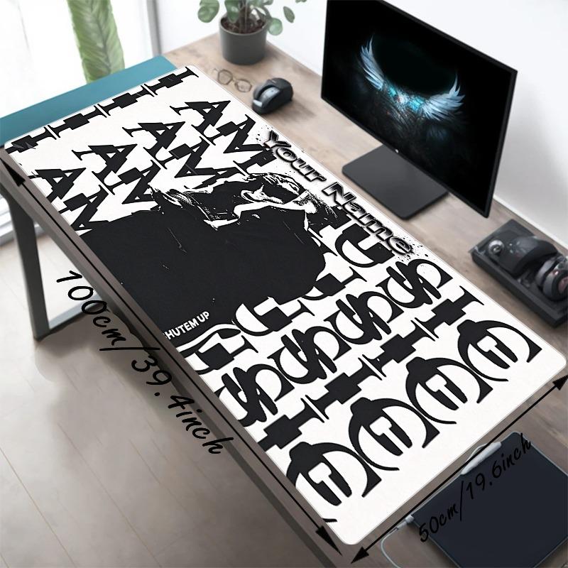 Custom Your Name Music Gamer Large Deskmat Mousepad Playmat Xl Keyboard Mouse Pad Gaming Desk Accessories Anime Pc Extended Pads