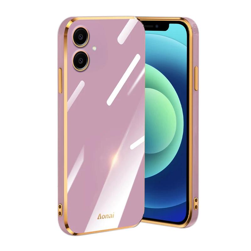 For Samsung Galaxy A07 / Galaxy A07S / A08 Case Soft Transparent Plating Electroplate Shining Clear Cover for Samsung Galaxy A07/A07S/A08 Phone Casing
