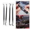 7pcs Double-end 3pcs Steel Wire Brush & 4pcs Nylon Pick Set Multi-function Car Detailing Cleaning Tool Accessorie