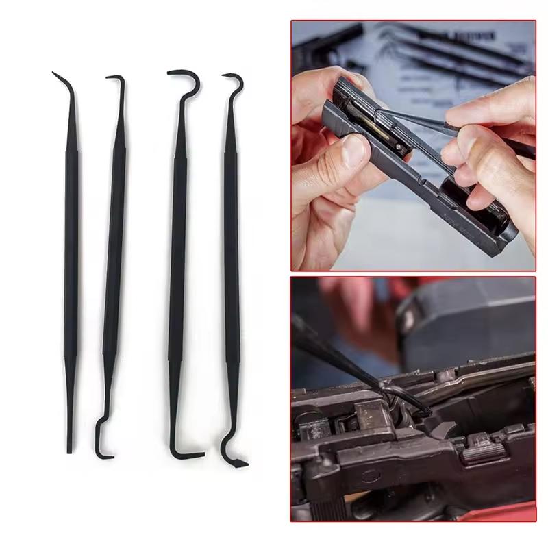 7pcs Double-end 3pcs Steel Wire Brush & 4pcs Nylon Pick Set Multi-function Car Detailing Cleaning Tool Accessorie