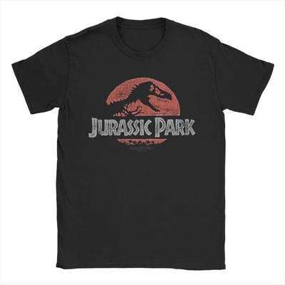 Jurassic Park Μπλουζάκια Ανδρικά Βαμβακερά Vintage T-Shirts Λαιμόκοψη κοντομάνικα Ρούχα Γραφικά Τυπωμένα