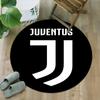 1pc Football Team (12) Print Round Carpet Chair Round Carpet Suitable for Bedroom Living Room Home Decorative Carpet