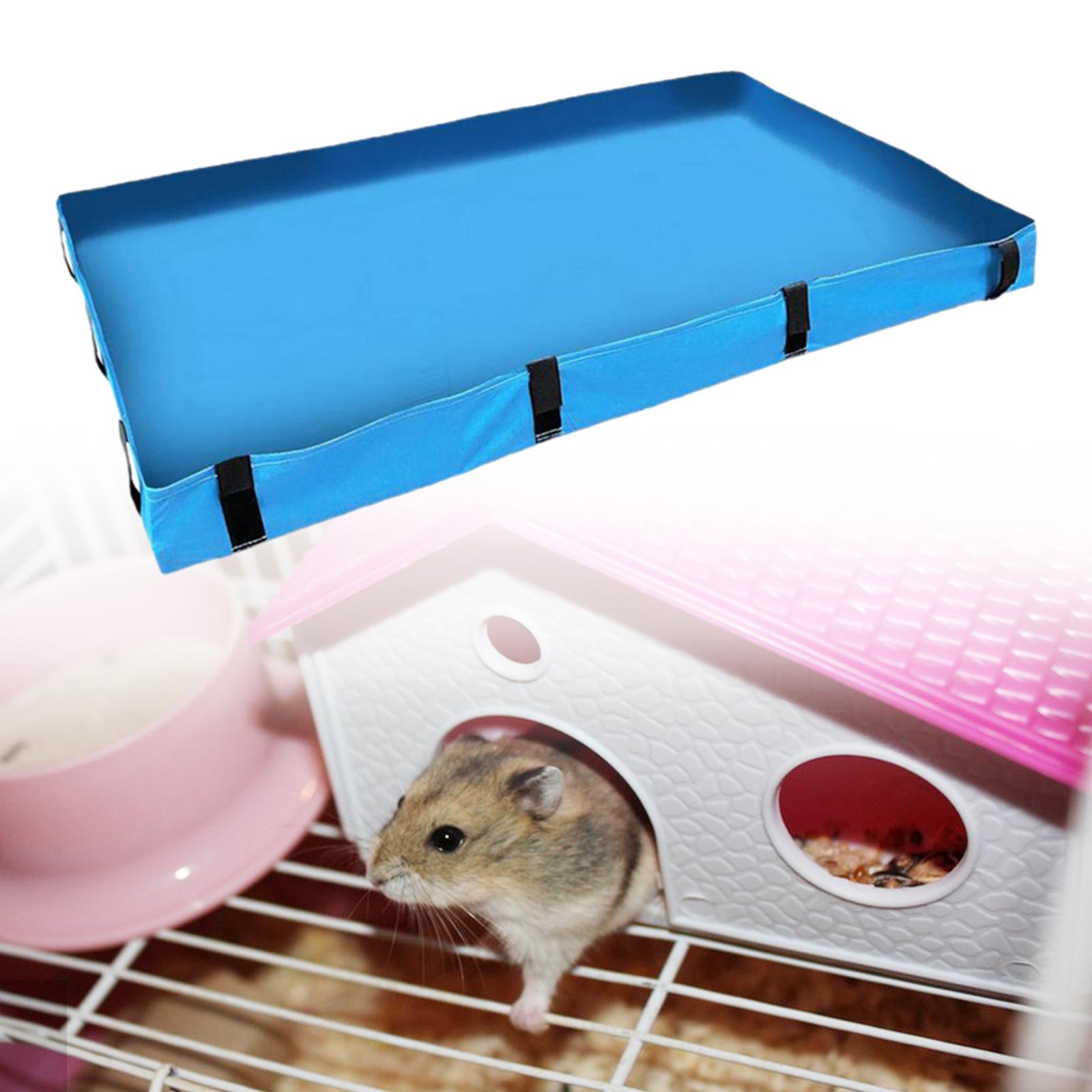 

Guinea Pig Cage Bottom Tarp Bedding Base for Hamsters Hedgehog Small Animals синий