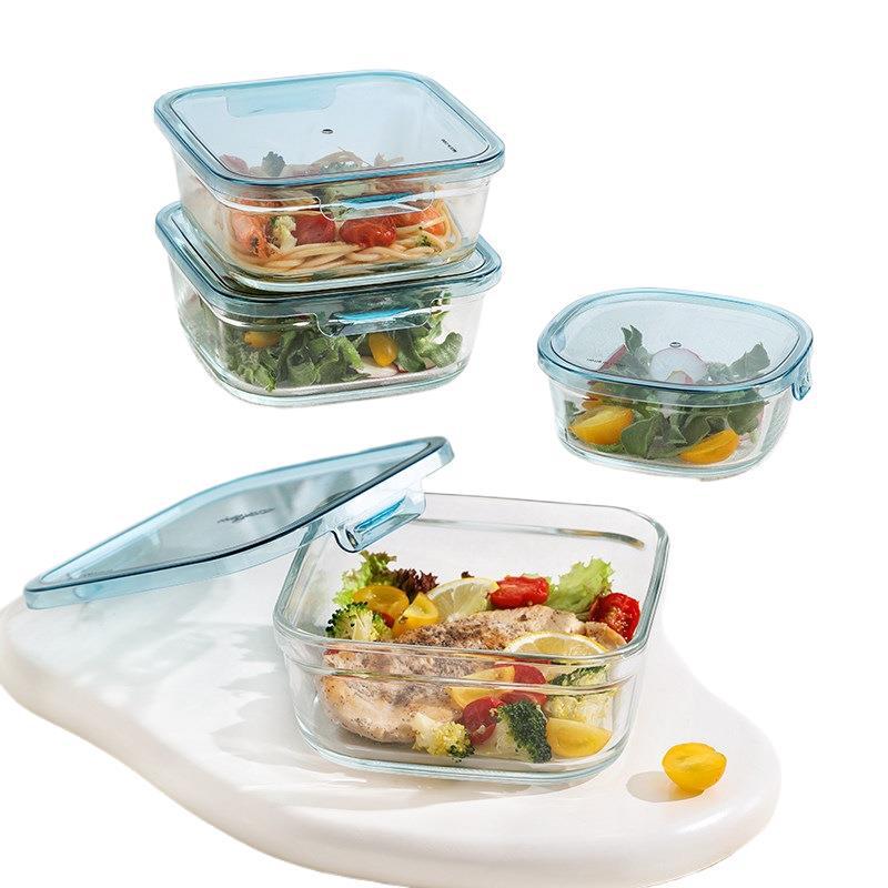 Microwaveable Glass Lunch Bento Box - Salad & Fresh Storage Container