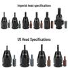 Bai Ma Z8M Pneumatic Rivet Nut & Cap Gun (Imperial & US Standard Compatible)