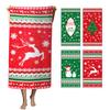 Weihnachts-Mikrofaser-Strandtuch: Schnelltrocknend, Kompakt, Sandfrei, Saugfähig, Sanddicht und Leicht, Perfekt für Camping, Strand