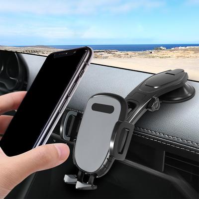 Support de téléphone pour voiture Support rotatif à 360 degrés Support à pliage vers le bas Support de téléphone de tableau de bord pour pare-brise automobile Navigation