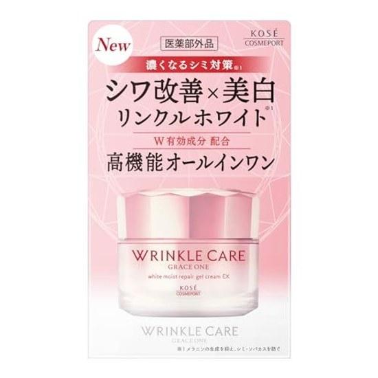 Grace One Wrinkle Care White Moist Repair Improvement Whitening Gel Cream EX 100g KOSE