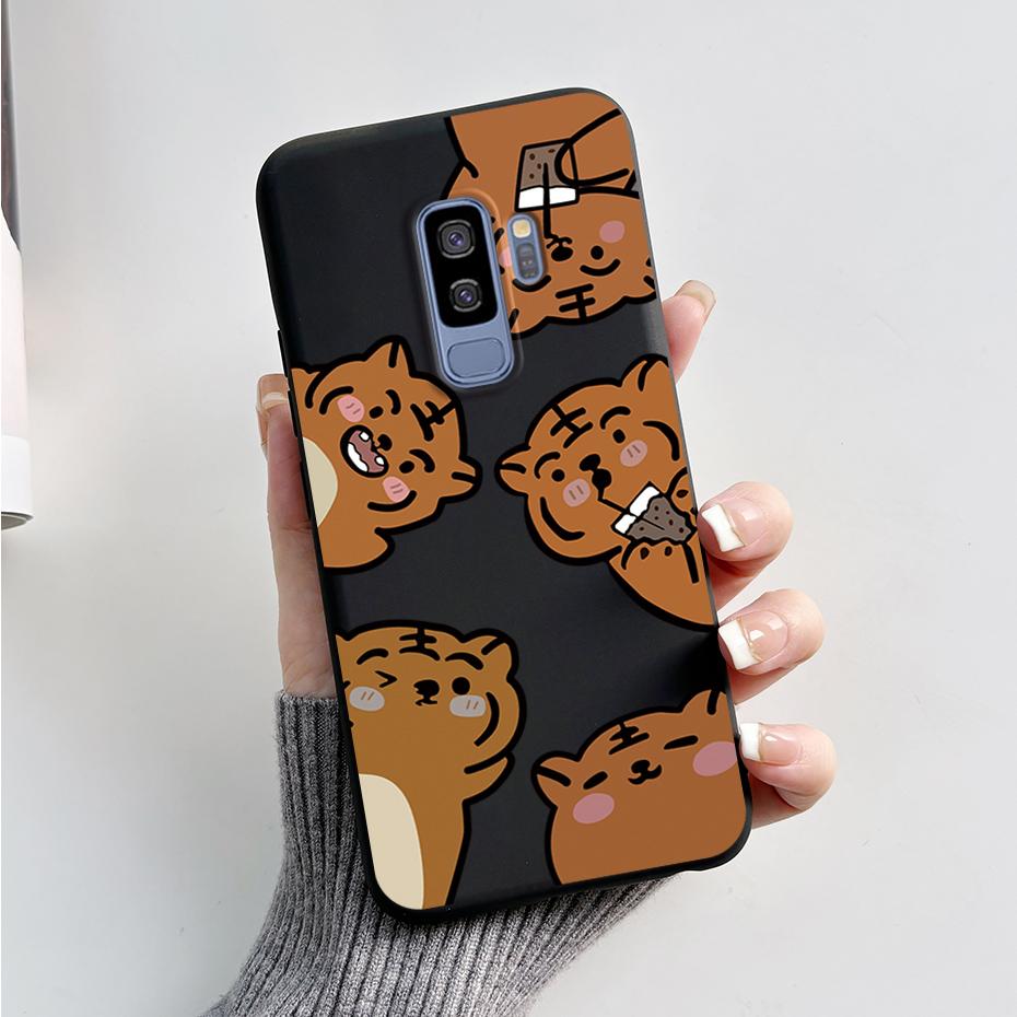 Silicone Back Cover for Coque Samsung Galaxy S9 Plus Cute Rabbit Panda Protective Soft Phone Case SamsungS9 S9Plus Funda Capas