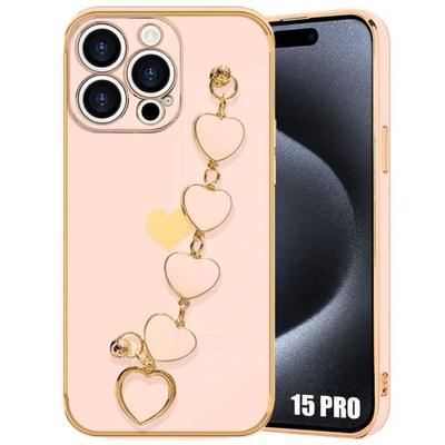 Case - Heart - for iPhone 15 Pro - Soft Silicone - Shockproof - Anti-Scratch