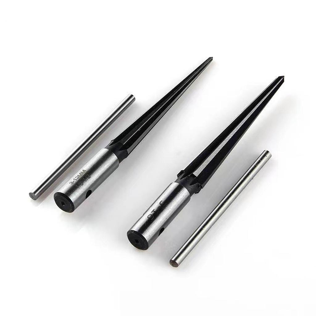 High Strength Alloys Steel Taper Reamer Round/Hex Shank Enhances Grip for Precisions Drilling Metal Woodworking Tool