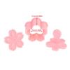 5pcs/set Cookie Cutter Sakura Cookie Mold Stamp Biscuit Mold Cutter Pink Fondant Baking Tool Baking Accessories Kitchen Tools