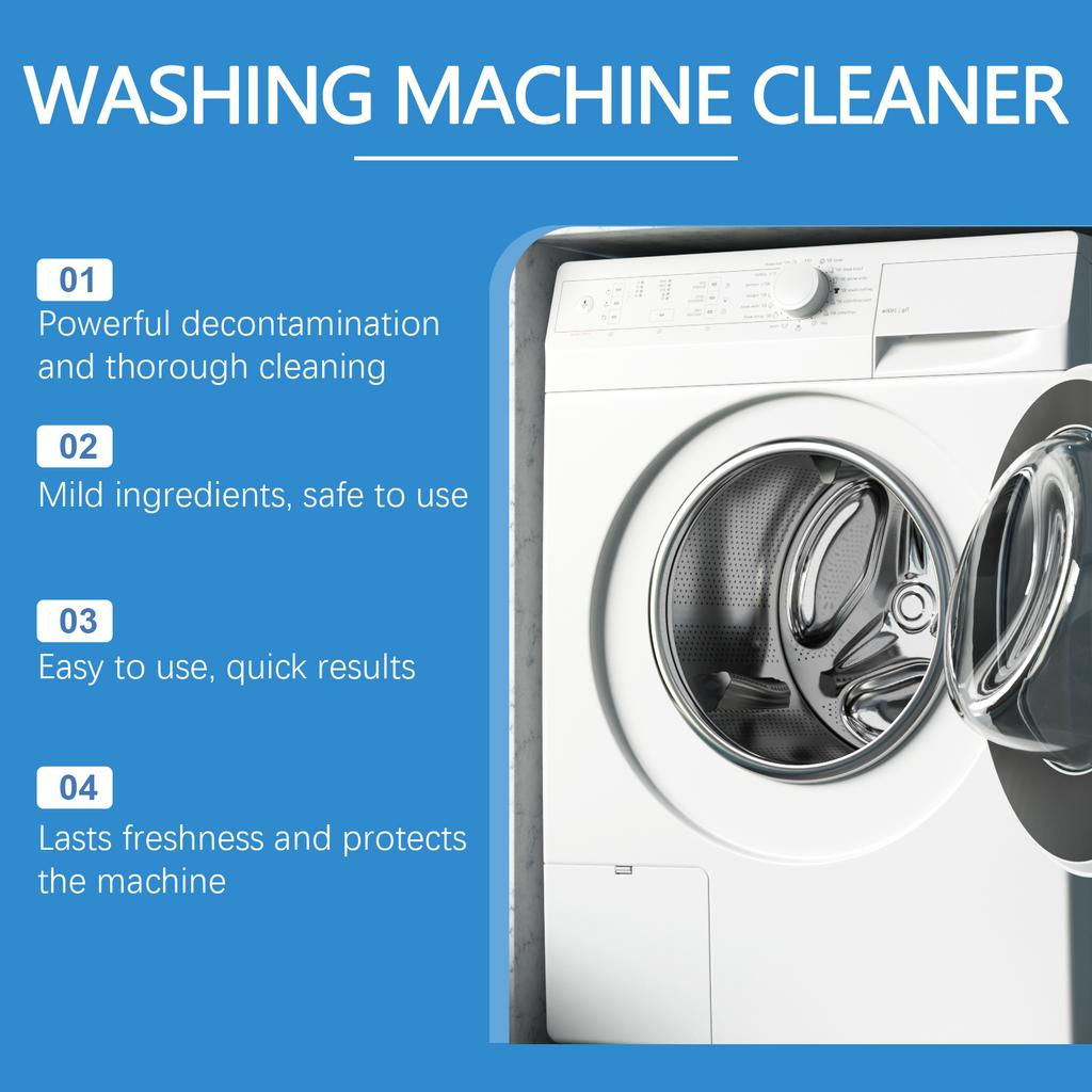 Washing Machine Cleaning Powder Dirt And Odors From Washing Machine Drums, Providing Multi Effect Cleaning And Freshening For Home Use.