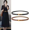Women Korean Able Thin Waist Strap Metal Accessories Basic Belt Women Casual Porous Adjustable  Belts