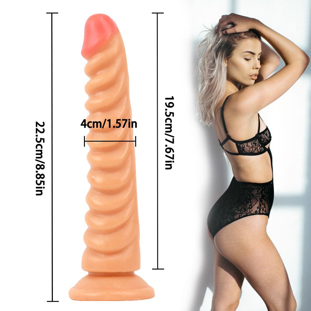 Dildo Black Thread Simulation Sex Toy Large Penis with Suction Cup Female Masturbation Anal Sex Toy Dildo Adult Product