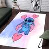 Stitch Is Holding  Carpet with Floral Patterns - Non-slip Kitchen and Outdoor Carpet Home and Bedroom Decorations Birthday Gifts