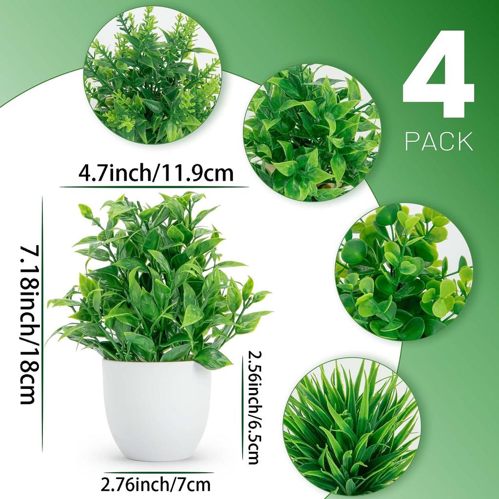 Artificial Plant Potted Lavender Potted Home Decoration Small Round Pot Fresh Green Life