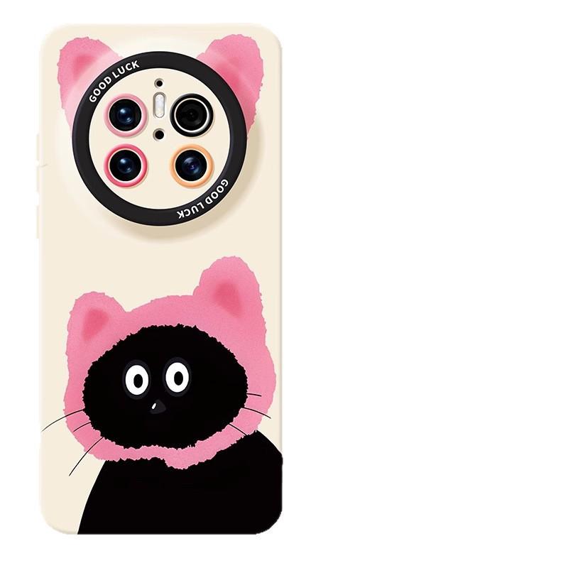 Huawei Mate70pro Mobile Phone Case New Cat 60pro Advanced Sense 50 All-inclusive 40pro Cute 30 Silicone