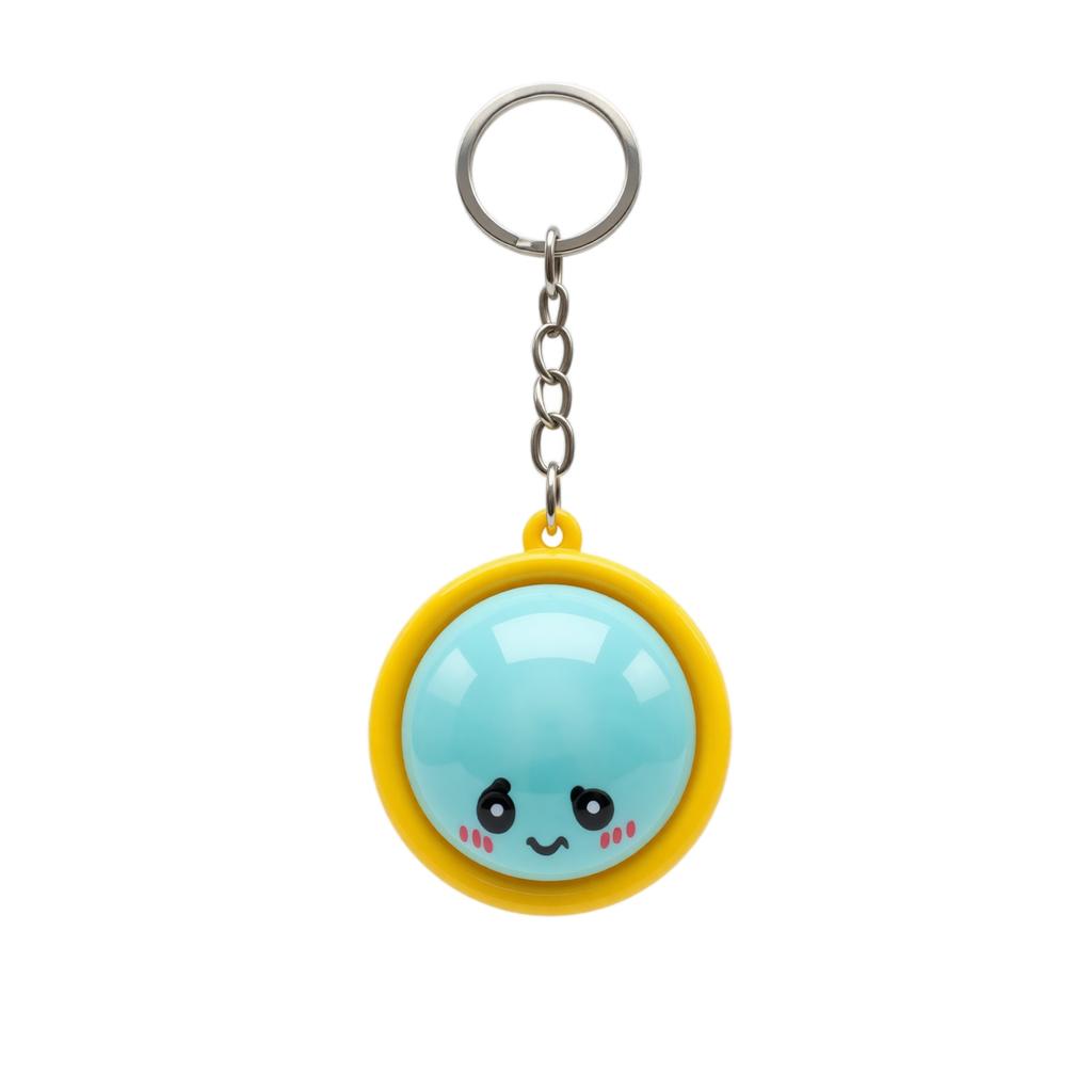 Stress Steamed Bun Keychain Toy for Squeezing and Fidgeting