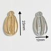 Cross-Style Electroplated Plastic Pendant Charm for DIY Jewelry
