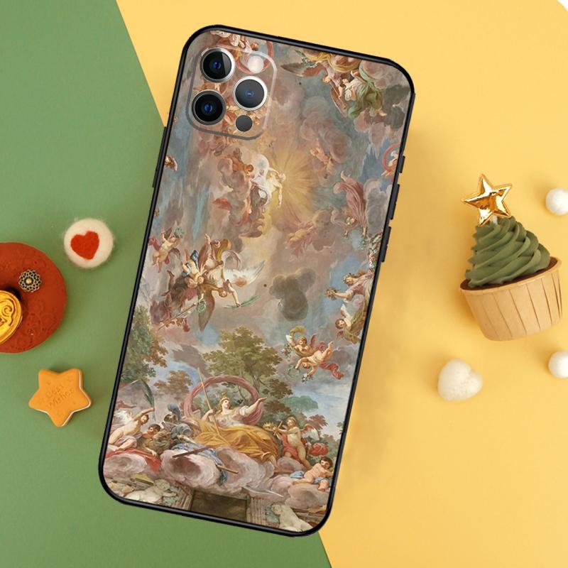 Michelangelo Art Phone Case For iPhone 17 Pro Max 17Air 16E 15 14 13 12 11 16 Pro Max Mini Shockproof Cover
