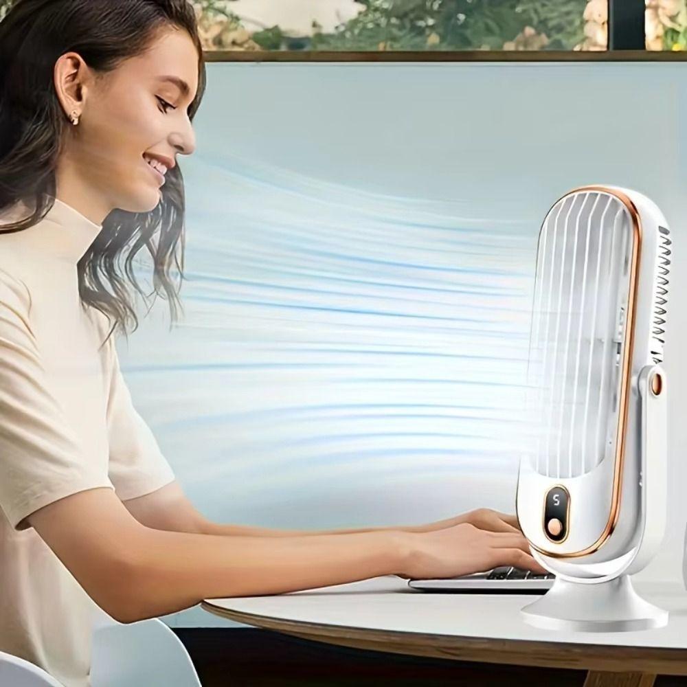 Mute Desktop Electric Fan Silent USB Quiet Cooling Fans Small USB Plug in Fan Unisex