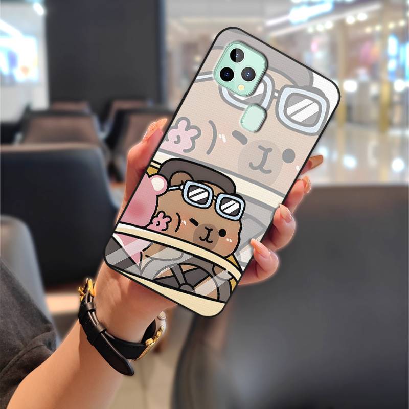 Anti-knock Cartoon Phone Case For Oukitel C22 Protective Soft Case Cute Silicone Full Wrap Couple Back Cover Waterproof
