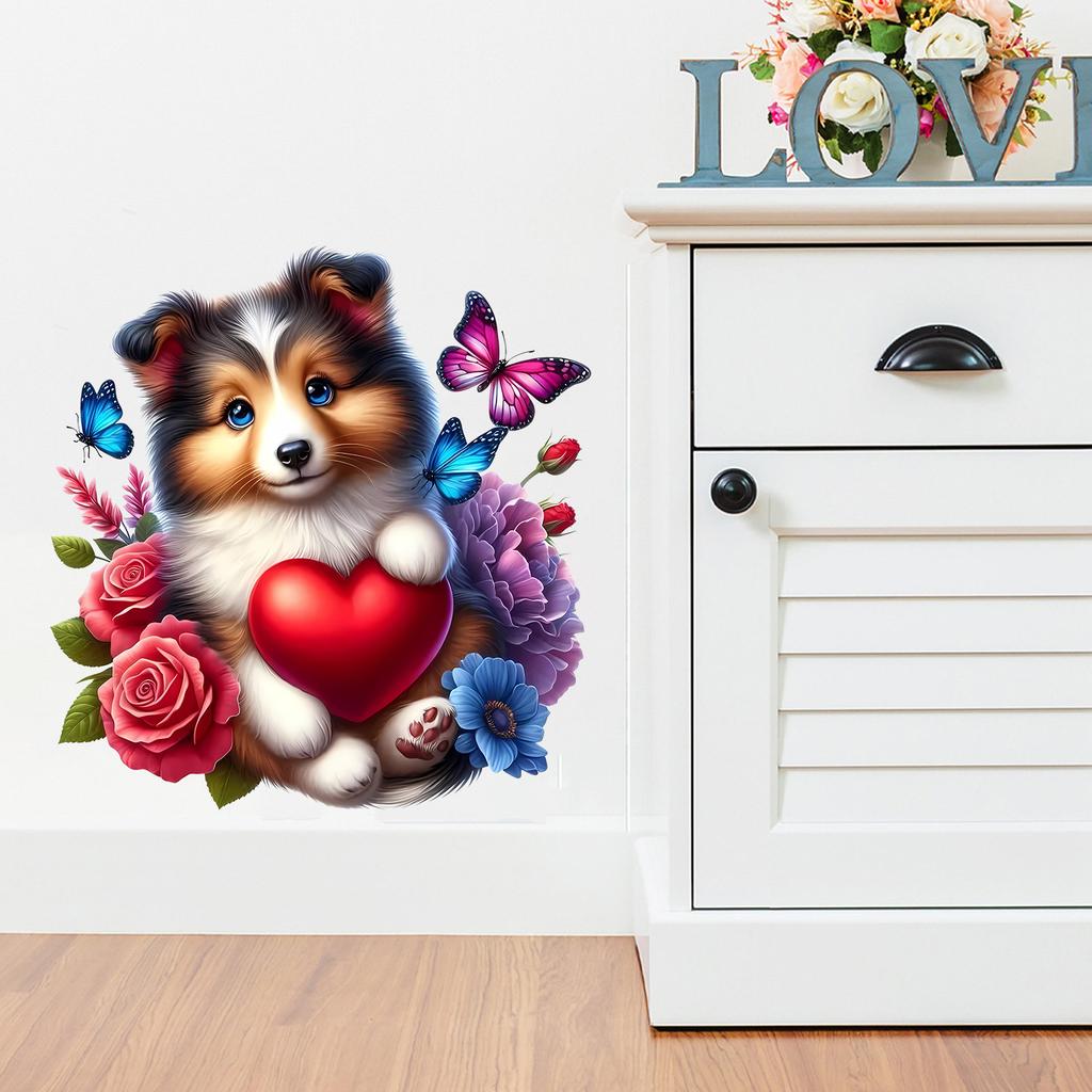 Girlish Bedroom Rental Room Wall Decoration: Warm and Adorable Cartoon Animal Wall Stickers