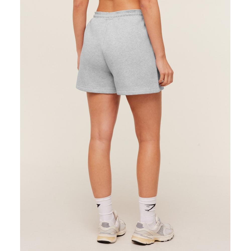 Gymshark Cosy Luxe Shorts Bros Soft Grey Marl B6b3o Gc3c