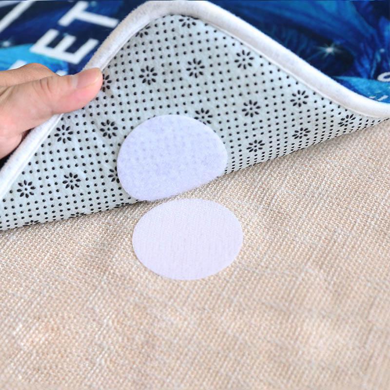 

Липучки противоскользящий коврик для простыни ковер застежка клейкая лента диван коврик точки самоклеящиеся наклейки бусины 5pcs белый