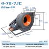 JunDelun 7.1C Industrial Centrifugal Fan CN Plug (adapter Included)