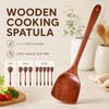 Long Handle Wooden Spatula Spatule Cuisine Antiadhésive Spatule de Cuisson en Bois 1/3/5Pcs Utensile Pour Poêle Ménage Cuisine