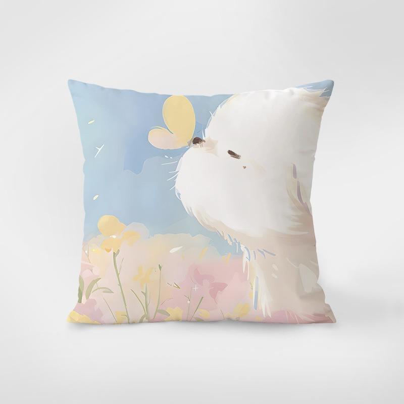 Cute Pattern Cartoon Pillowcase Interior Decoration Office Living Room Home Pillowcase