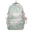 Schoolbag New Alphabet Embroidery Backpack Men's and Women's Versatile Fashion Tie-Dyeing Student School Bag Large Capacity Casual Computer Backpack