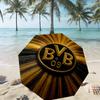 Borussia Dortmund Druckschirm Automatisches Öffnen/Schließen - Tragbares faltbares Design - Tägliche Nutzung für Reisen/Outdoor - Geschenk zum Geburtstag