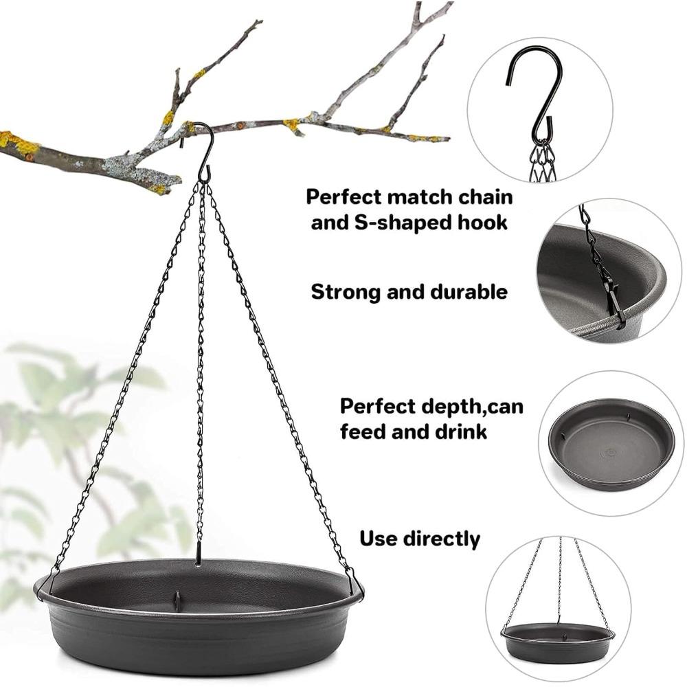 1PC Hanging bird bath tray/bird feeder, garden bird bath tray/wildlife feeder suitable for outdoor garden/terrace decoration