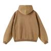 Vintage Distressed Double Zipper Hoodie Men Slightly Oversized Warm Jacket American Streetwear 2024 New
