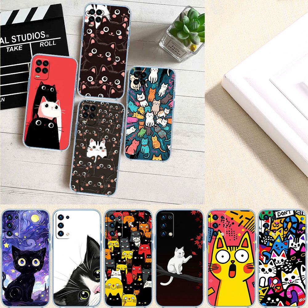 LO23 Cat Kitten Meow Transparent Phone Case for Motorola Moto G40 G04 G05 One Ace Action  Fusion + Plus Hyper Macro Vision Zoom