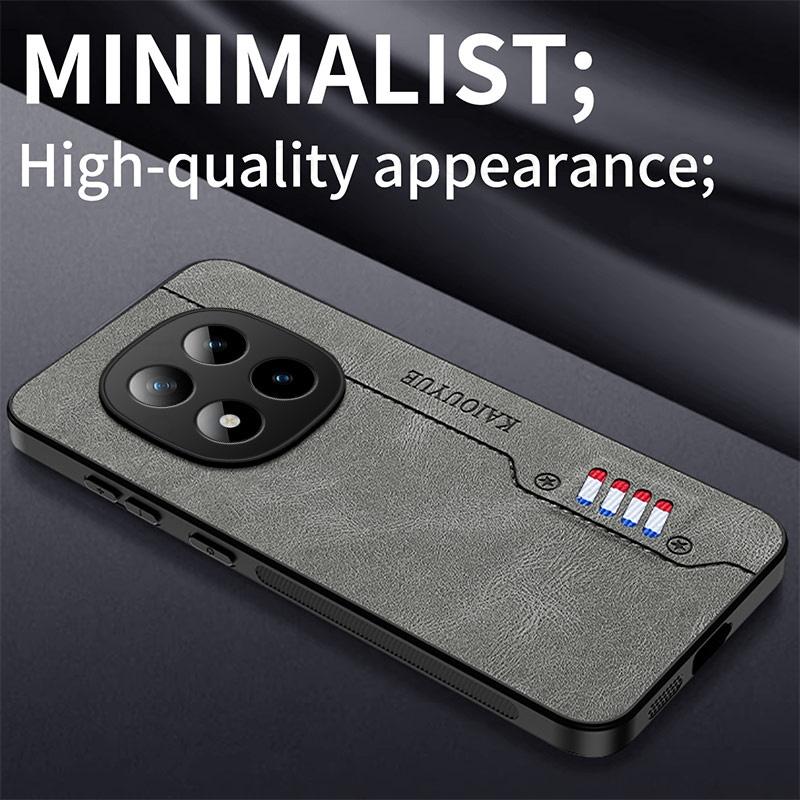 Luxury Sheep Nappa Leather Phone Case For Redmi Note 15 Pro Plus Soft Silicone Bumper Back Cover For Redmi 15C 14C A5 Poco M7 4G
