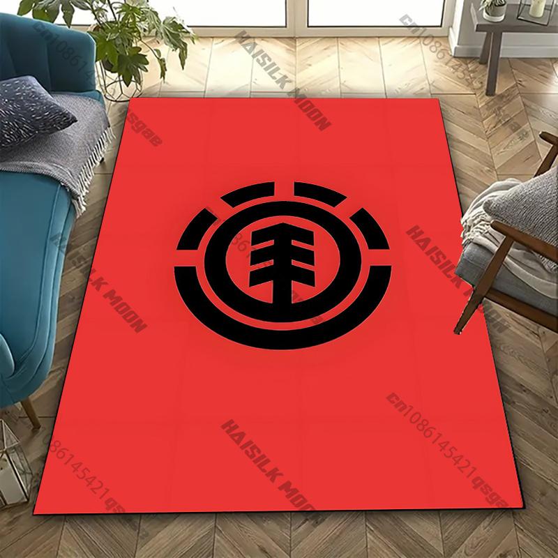 

1PC E-Element Skateb0ards Boardsport Logo Theme Carpet Modern Bedroom Living Room Sofa Decorative Rug Non-Slip Mat Luxury Gifts 40x60cm