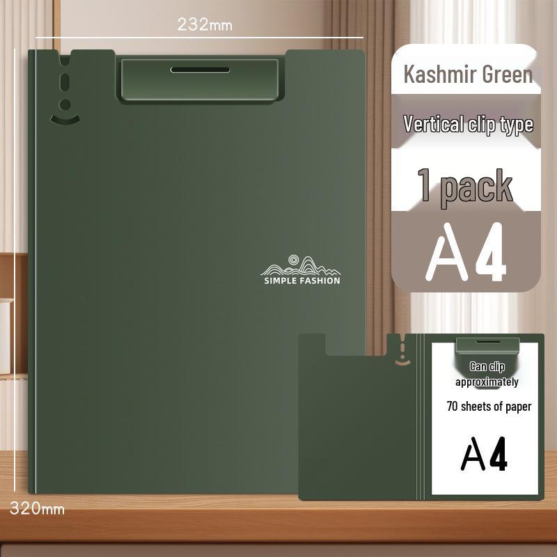 Durable A4 Document Clipboard with Heavy-Duty Folder Clip for Office and Writing