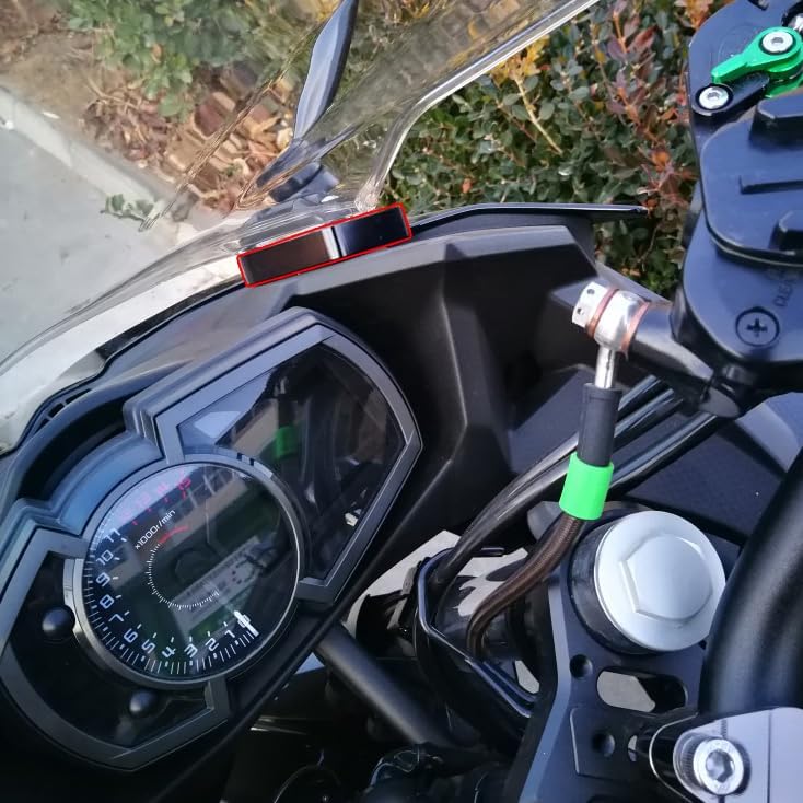 Zvýšení plexi motocyklu pro Kawasaki Ninja 400 Ninja 250 2018-2023 (Červené)