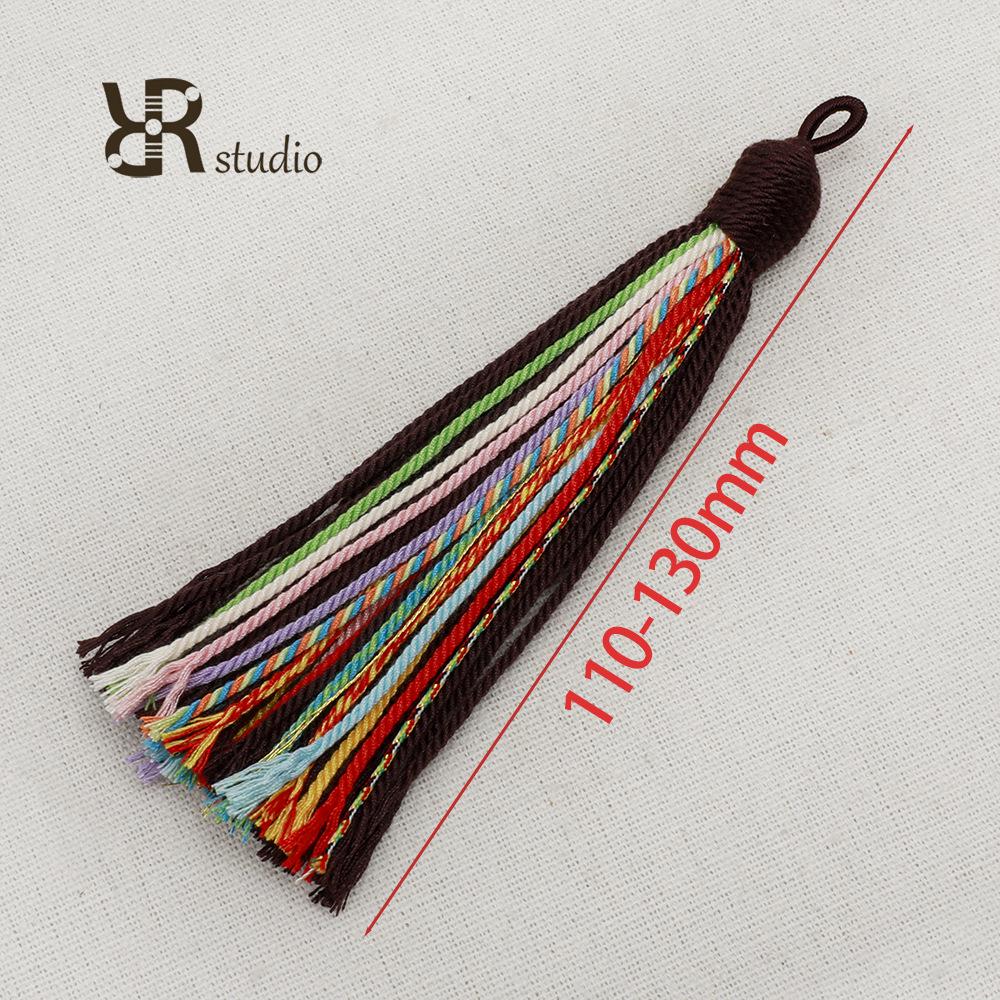 Handwoven Cotton Tassel Keychain - Handmade DIY Jewelry Bag Charm