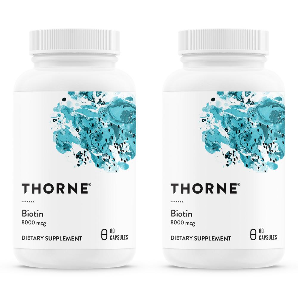 Thorne Research Biotin-8 Gluten Free 60 Tablets 2 pcs