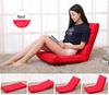 Lazy Tatami Sofa Chair: Compact, Foldable Single Bed with Adjustable Backrest for Bay Window or Floor.