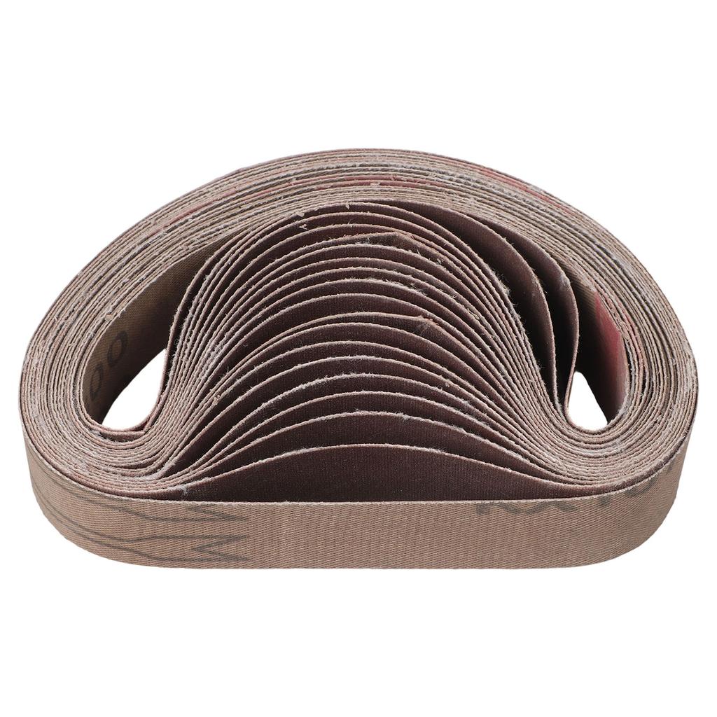 20pcs 25x330mm Sanding Belts 120/320/600 Grits Sander Paper For Polishing Machine Sanding Tool